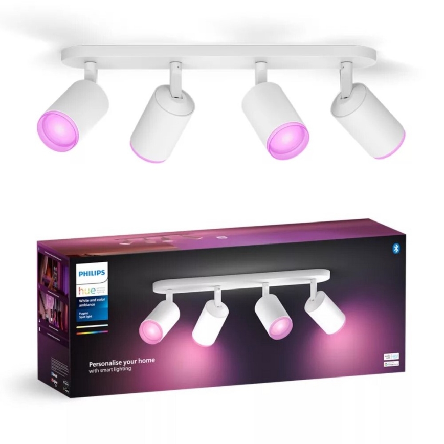 Philips - LED RGBW Foco regulable Hue FUGATO 4xGU10/4,2W/230V 2000-6500K blanco