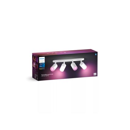 Philips - LED RGBW Foco regulable Hue FUGATO 4xGU10/4,2W/230V 2000-6500K blanco