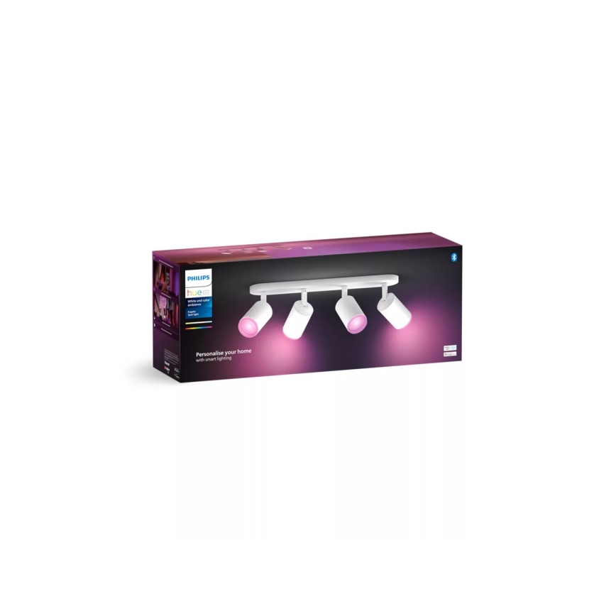 Philips - LED RGBW Foco regulable Hue FUGATO 4xGU10/4,2W/230V 2000-6500K blanco