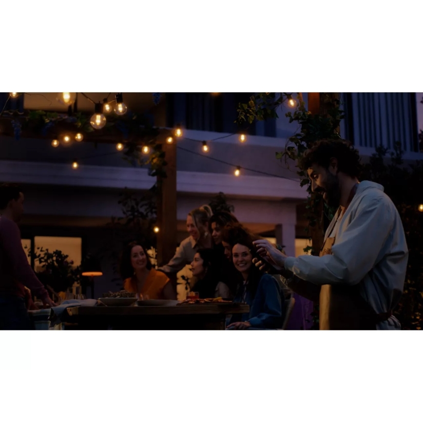 Philips - Cadena de luces LED RGBW para exterior, regulable y extensible Hue FESTAVIA, 10 LEDs, 7 m, IP65