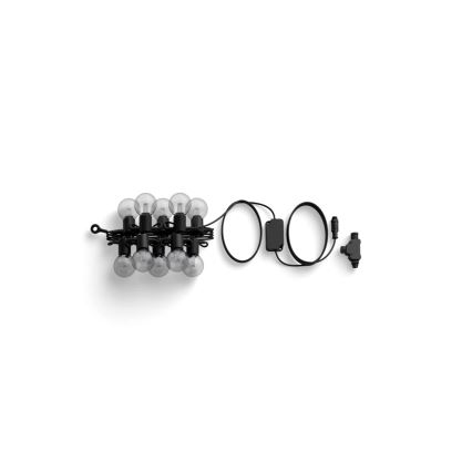 Philips - Cadena de luces LED RGBW para exterior, regulable y extensible Hue FESTAVIA, 10 LEDs, 7 m, IP65