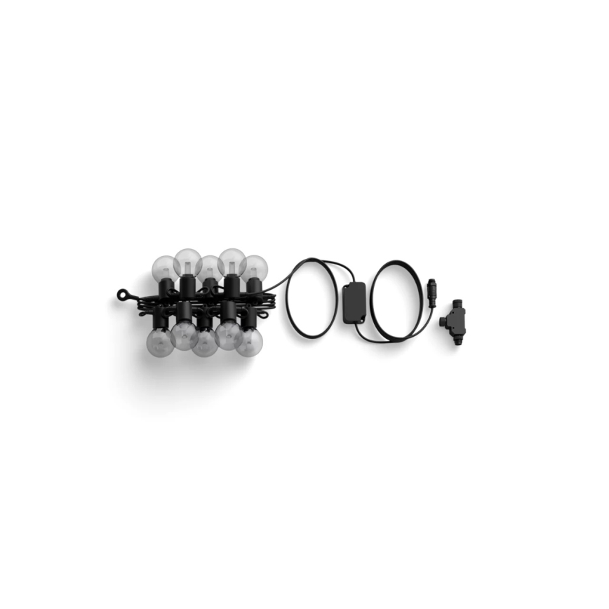 Philips - Cadena de luces LED RGBW para exterior, regulable y extensible Hue FESTAVIA, 10 LEDs, 7 m, IP65