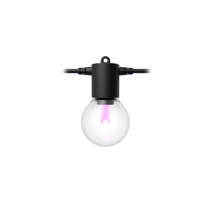 Philips - Cadena de luces LED RGBW para exterior, regulable y extensible Hue FESTAVIA, 10 LEDs, 7 m, IP65