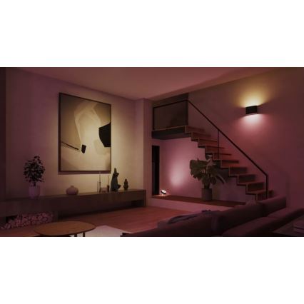 Philips - LED RGBW Aplique de exterior regulable Hue DYMERA 2xLED/10,2W/230V 2000-6500K IP44