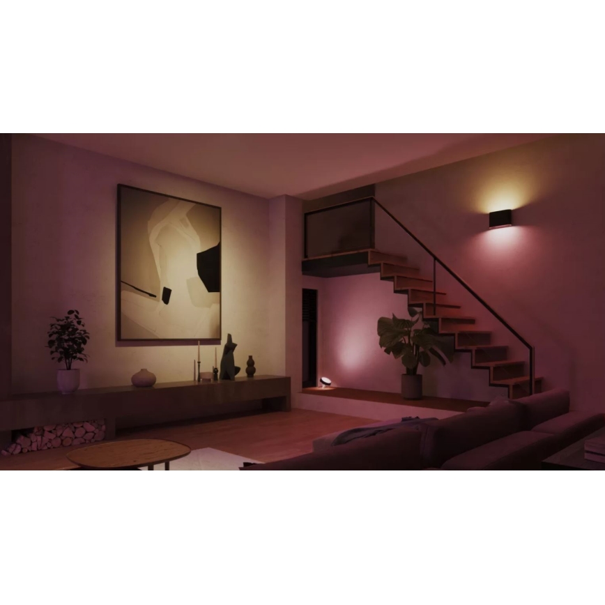 Philips - LED RGBW Aplique de exterior regulable Hue DYMERA 2xLED/10,2W/230V 2000-6500K IP44