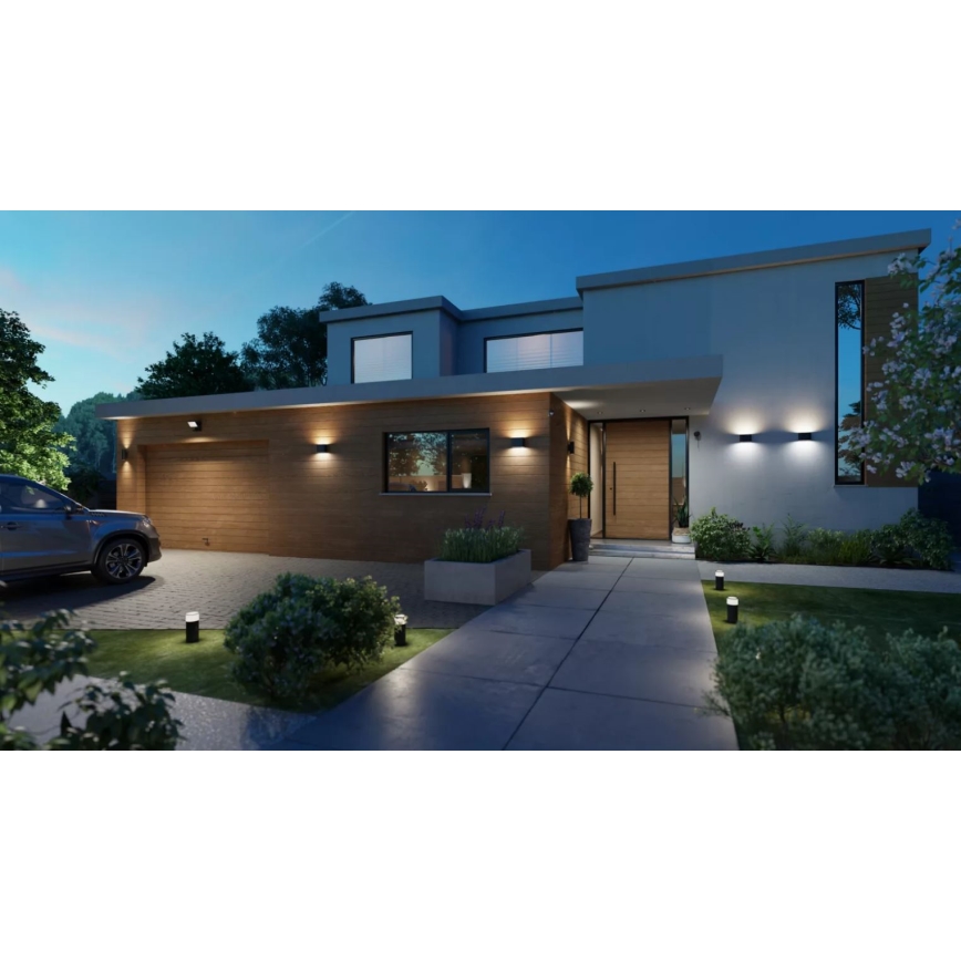 Philips - LED RGBW Aplique de exterior regulable Hue DYMERA 2xLED/10,2W/230V 2000-6500K IP44