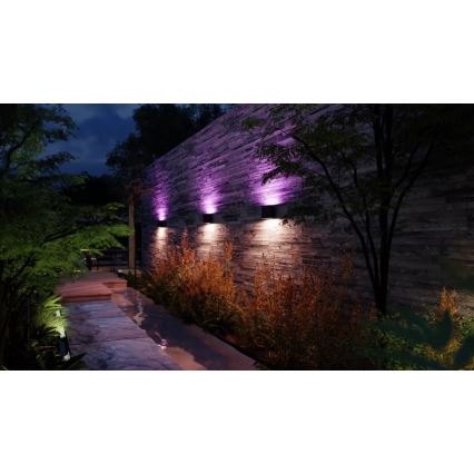 Philips - LED RGBW Aplique de exterior regulable Hue DYMERA 2xLED/10,2W/230V 2000-6500K IP44