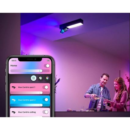 Philips - LED RGBW Foco regulable Hue CENTRIS LED/11W/230V + 2xGU10/5,7W