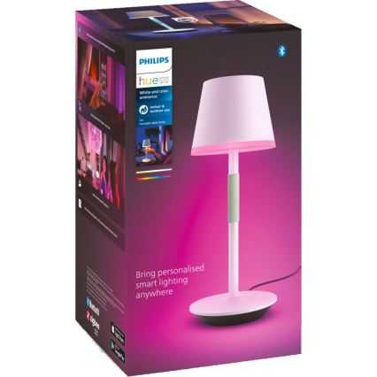 Philips - Lámpara LED táctil de exterior regulable RGBW Hue GO LED/6,2W/230V 2000-6500K IP54