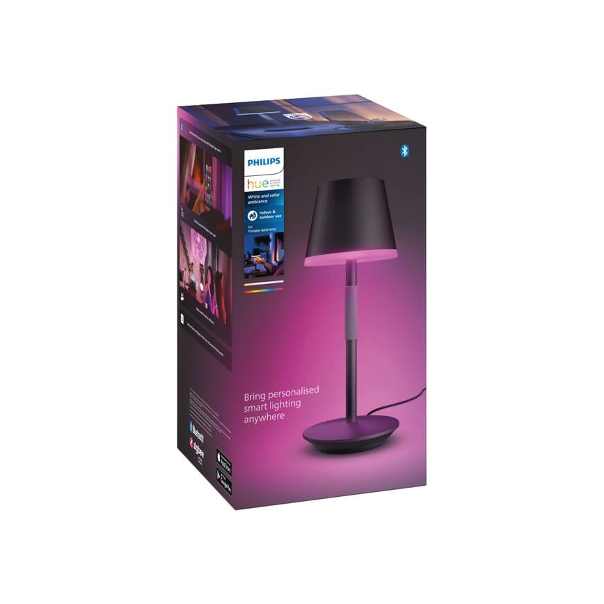 Philips - Lámpara LED táctil de exterior regulable RGBW Hue GO LED/6,2W/230V 2000-6500K IP54