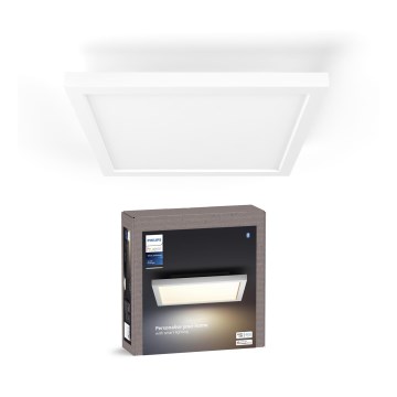 Philips - Luminaria de techo LED regulable Hue AURELLE LED/19W/230V 2200-6500K 30x30 cm blanca
