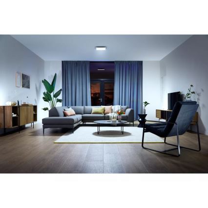 Philips - Luminaria de techo LED regulable Hue AURELLE LED/19W/230V 2200-6500K 30x30 cm blanca
