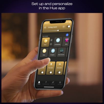 Philips - Plafón LED regulable Hue AURELLE LED/19W/230V 2200-6500K 30x30 cm negro