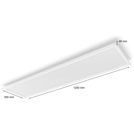 Philips - Luminaria de techo LED regulable Hue AURELLE LED/39W/230V 2200-6500K 120x30 cm blanca