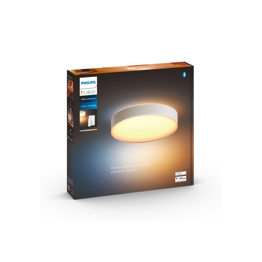 Philips - Luminaria de techo LED regulable Hue LED/33,5W/230V 2200-6500K diámetro 425 mm blanca + mando a distancia