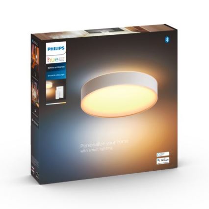 Philips - Lámpara de techo LED regulable Hue LED/19,2W/230V 2200-6500K Ø 381 mm blanca + mando a distancia