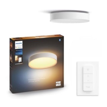Philips - Luminaria de techo LED regulable Hue LED/33,5W/230V 2200-6500K diámetro 425 mm blanca + mando a distancia