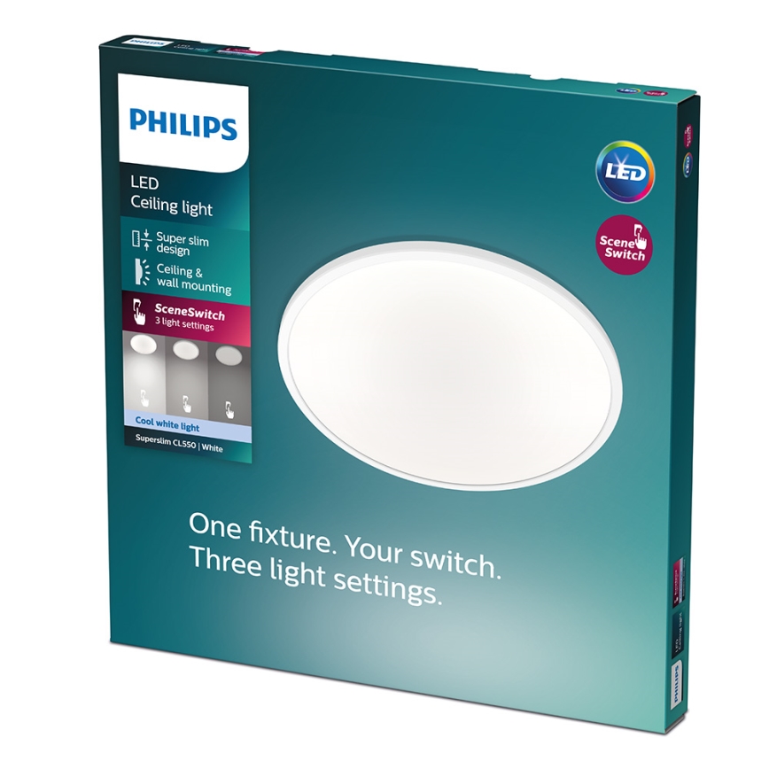 Philips - Luminaria LED de techo regulable LED/18W/230V 4000K