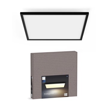 Philips - Luminaria de techo regulable LED Hue AURELLE LED/39W/230V 2200-6500K 60x60 cm negra
