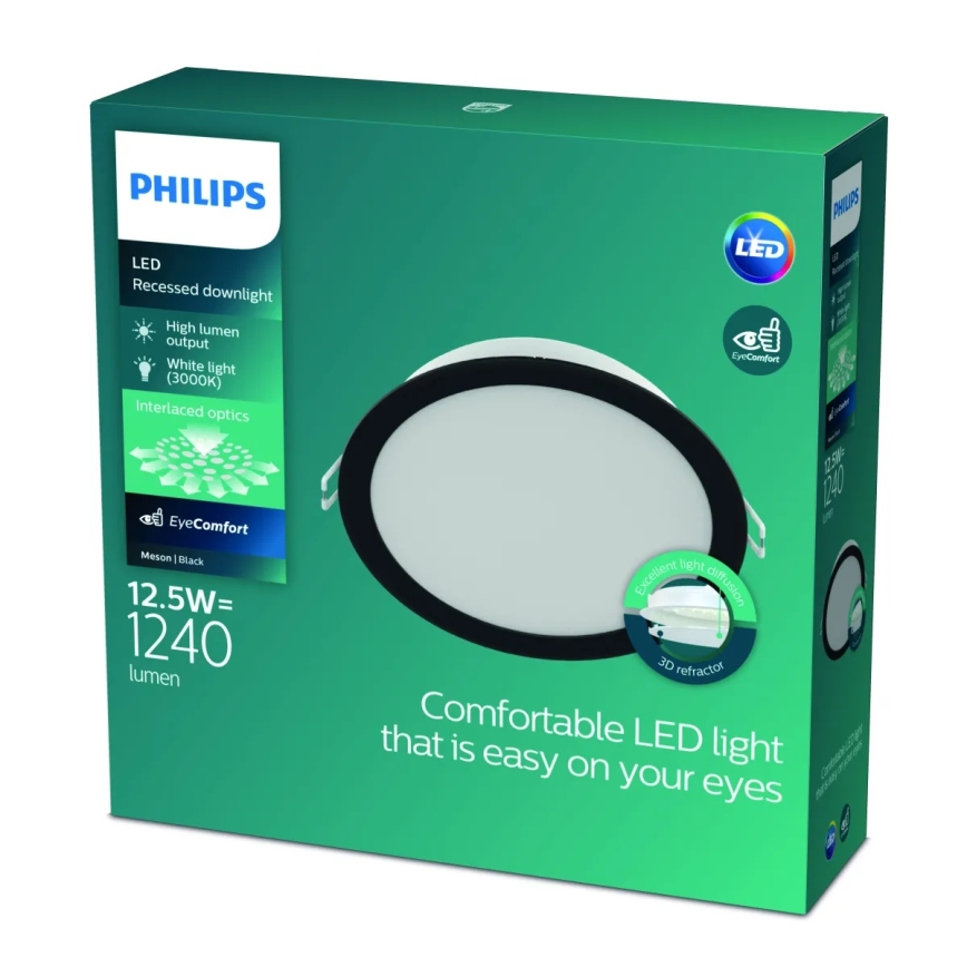 Philips - Luminaria empotrable LED MESON LED/12,5W/230V 3000K