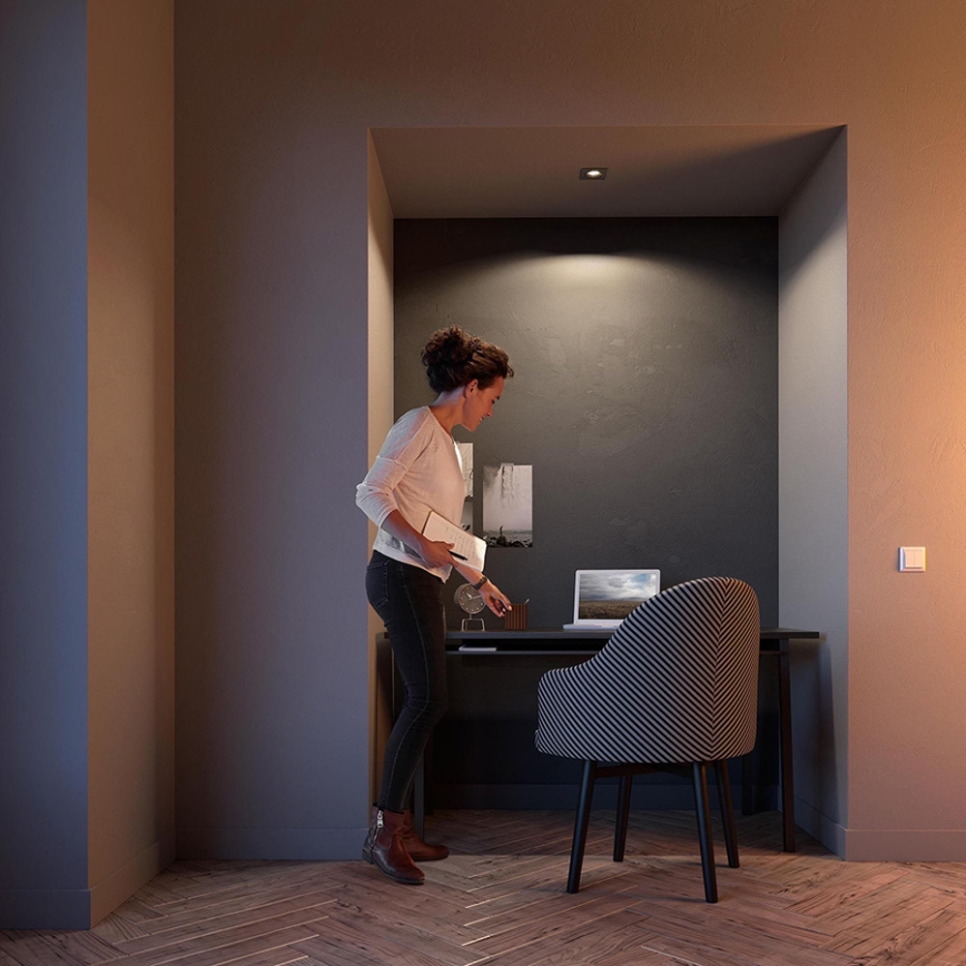 Philips - LED RGBW downlight empotrable regulable DONEGAL 1xGU10/4,8W/230V + mando a distancia