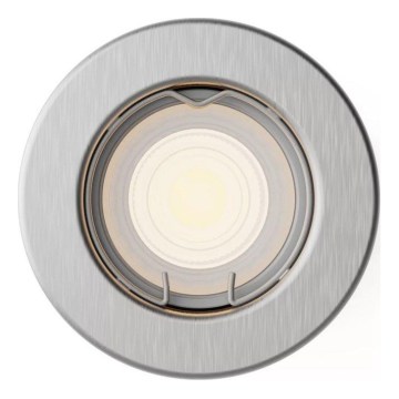 Philips - Luminaria empotrada de techo PERIDOT 1xGU10/7W/230V plateada