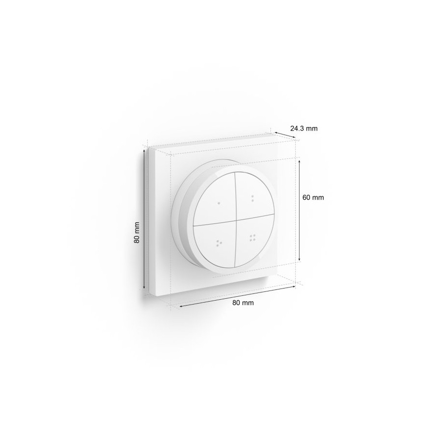 Philips - Mando a distancia con interruptor Hue TAP 1xCR2032 blanco