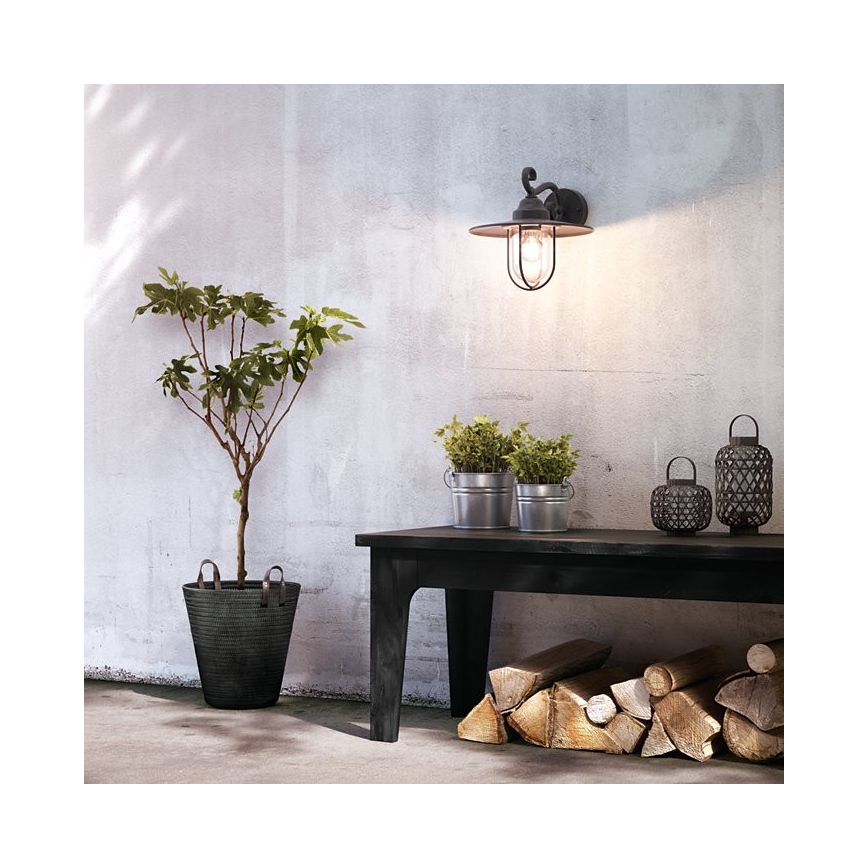 Philips Massive - Aplique de exterior 1xE27/60W/230V IP44