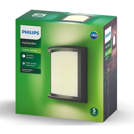 Philips Massive - Aplique LED para exterior LED/12W/230V IP44
