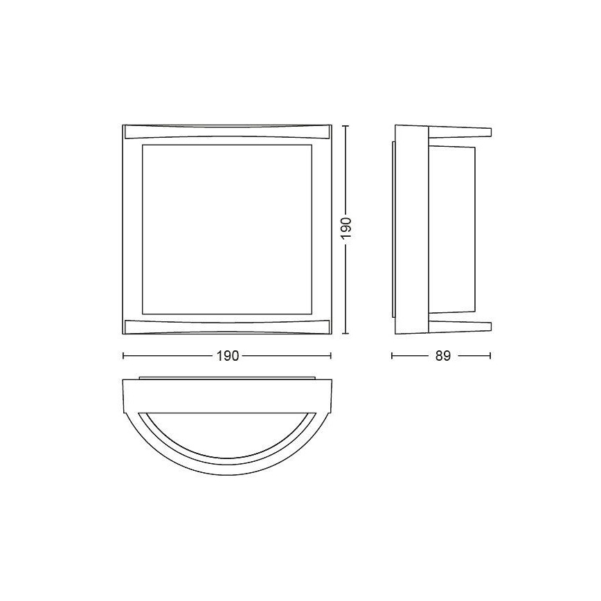 Philips Massive - Aplique LED para exterior LED/12W/230V IP44