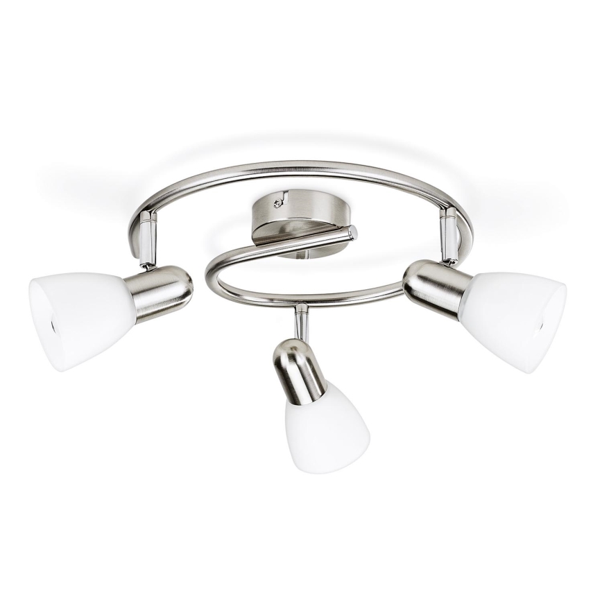 Philips Massive - Lámpara empotrable 3xE14/40W cromo mate