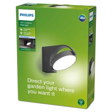 Philips - Lámpara de pared LED para exterior LED/7W/230V 4000K IP44