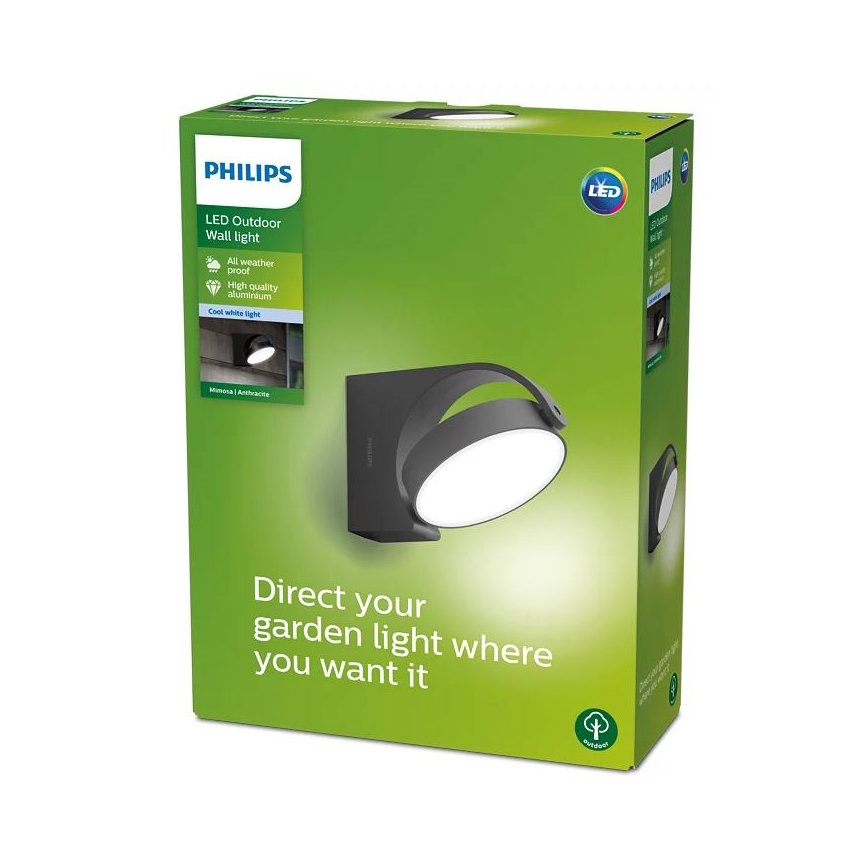Philips - Lámpara de pared LED para exterior LED/7W/230V 4000K IP44