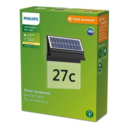 Philips - Número de casa LED solar ENKARA LED/0,2W/3,7V 1800 mAh IP44