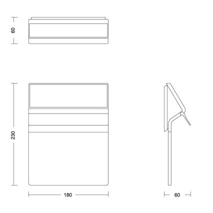 Philips - Número de casa LED solar ENKARA LED/0,2W/3,7V 1800 mAh IP44