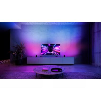 Philips - Pack de 2 focos de proyección LED RGBW regulables Hue PLAY LED/20W/230V 2000–6500K negro