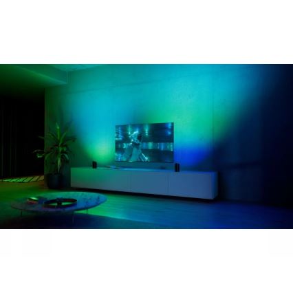 Philips - Pack de 2 focos de proyección LED RGBW regulables Hue PLAY LED/20W/230V 2000–6500K negro