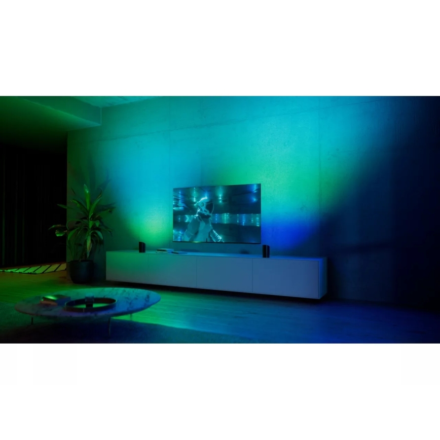 Philips - Pack de 2 focos de proyección LED RGBW regulables Hue PLAY LED/20W/230V 2000–6500K negro