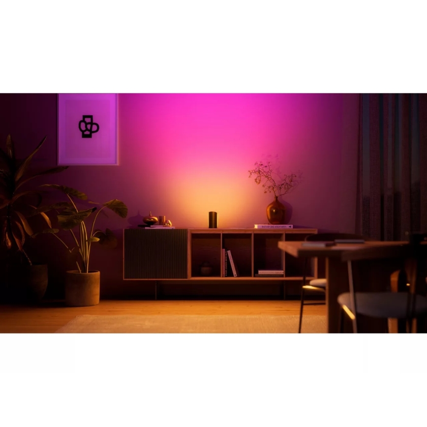 Philips - Pack de 2 focos de proyección LED RGBW regulables Hue PLAY LED/20W/230V 2000–6500K negro