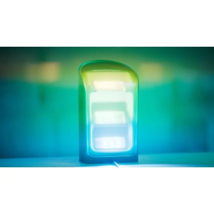 Philips - Pack de 2 focos de proyección LED RGBW regulables Hue PLAY LED/20W/230V 2000–6500K negro