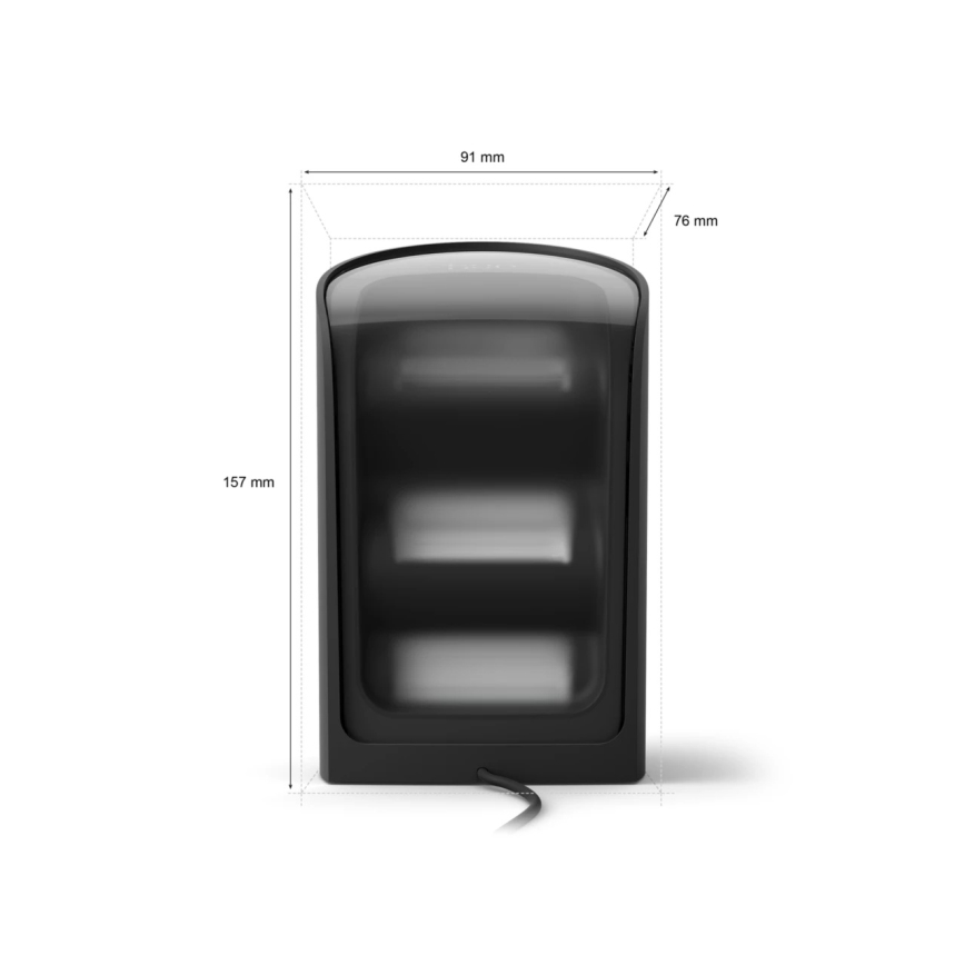 Philips - Pack de 2 focos de proyección LED RGBW regulables Hue PLAY LED/20W/230V 2000–6500K negro