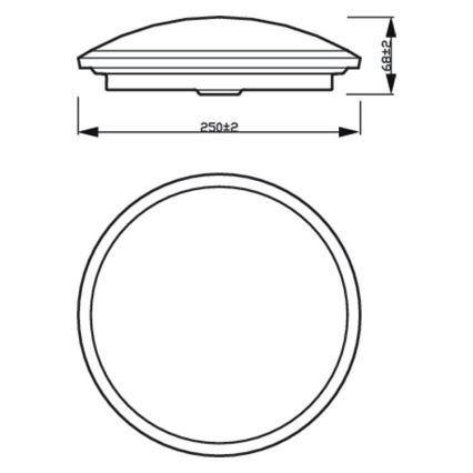Philips - Plafón de baño LED Regulable SCENE SWITCH LED/12W/230V IP44