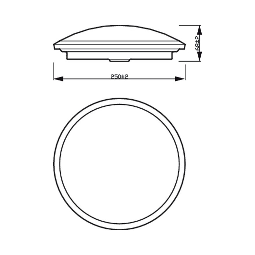 Philips - Plafón de baño LED Regulable SCENE SWITCH LED/12W/230V IP44