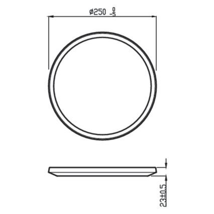 Philips - Plafón de baño LED Regulable SCENE SWITCH LED/15W/230V IP44 2700K