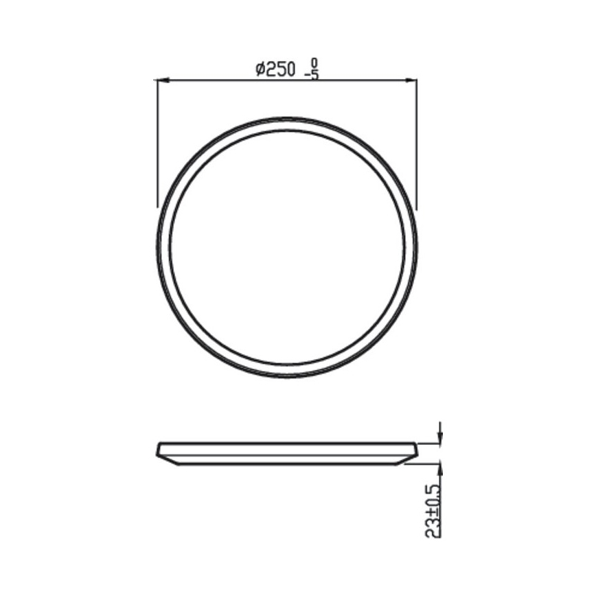 Philips - Plafón de baño LED Regulable SCENE SWITCH LED/15W/230V IP44 2700K