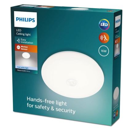 Philips - Plafón LED con sensor LED/16W/230V 4000K