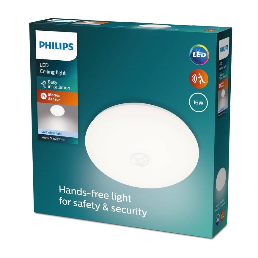 Philips - Plafón LED con sensor LED/16W/230V 4000K