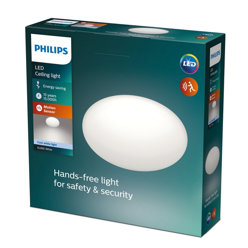 Philips - Plafón LED con sensor 1xLED/12W/230V 4000K