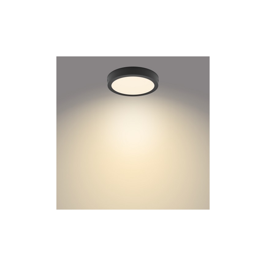 Philips - Plafón LED LED/12W/230V 2700K negro
