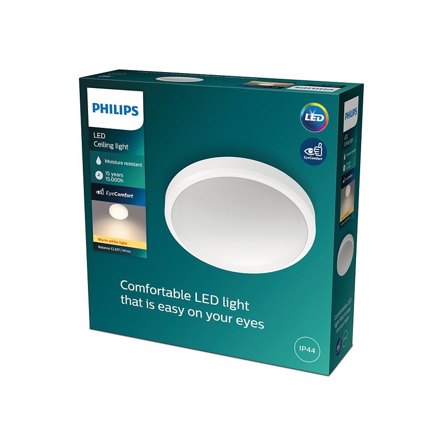 Philips - Plafón LED para el baño BALANCE LED/17W/230V IP44